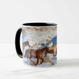 Mug Promenade à cheval en hiver sur Hideout Ranch