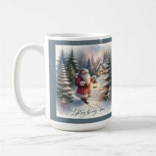 Mug Promenade de la lanterne de Santa - Scène de cotta