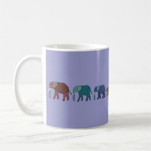 Mug Promenade d'éléphant africain