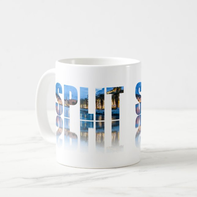 Mug Promenade divisée texte en Croatie (Devant gauche)