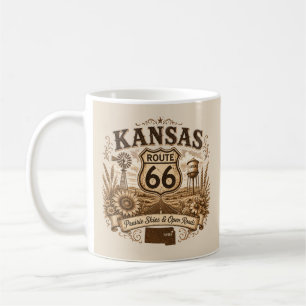 Mug Promenade matinale dans la prairie de la route 66