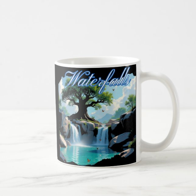 Mug Promenade Rustique dans la Nature jusqu'aux Cascad (Droite)