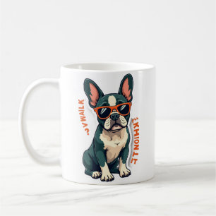 Mug Promenade Vintage Je vais y réfléchir Bouledogue f
