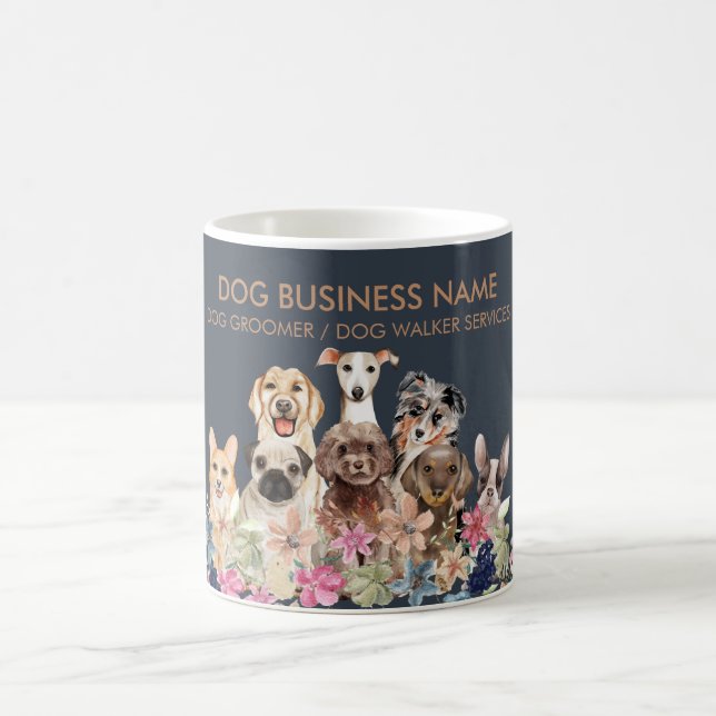 Mug Promeneur de chiens Garde d'animaux Brun Marine (Centre)