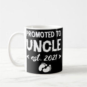 Mug Promoté À Oncle Est 2021 Faire-part Bébé Cadeau