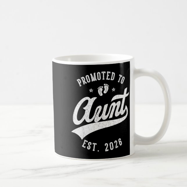 Mug Promoted To Aunt 2026 Baby Announcement Family Mat (Droite)