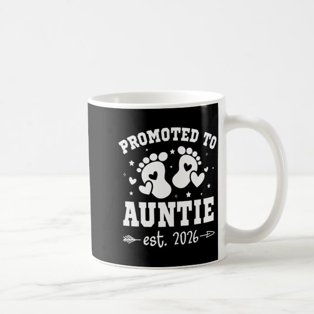 Mug Promoted To Auntie Est 2026 Going To Be Aunt Annou (Droite)