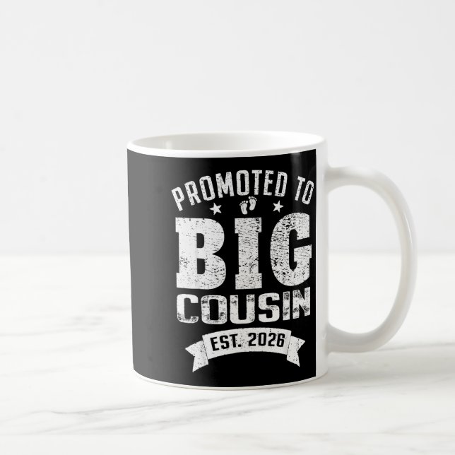Mug Promoted To Big Cousin 2026 Cool Cousin Baby Annou (Droite)