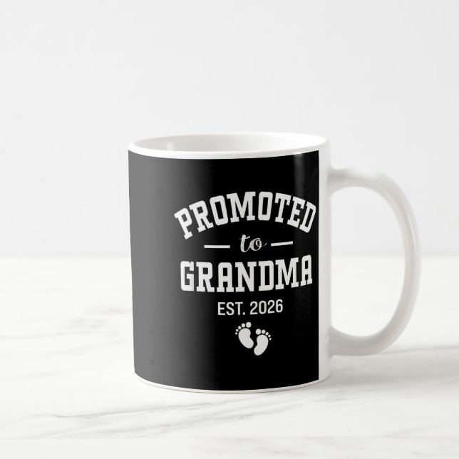 Mug Promoted To Grandma 2026 First Time Grandmother Wo (Droite)