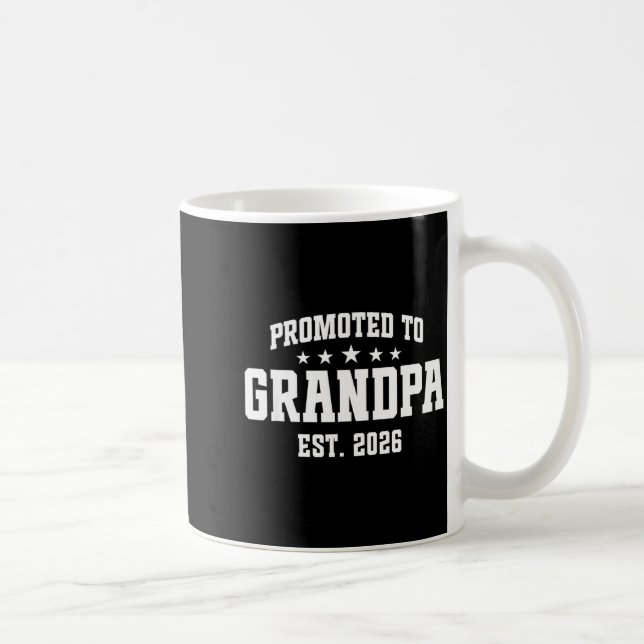 Mug Promoted To Grandpa Est. 2026 Grandparent Baby Ann (Droite)