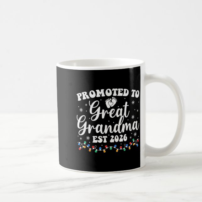 Mug Promoted To Great Grandma Est 2026 First Time New  (Droite)