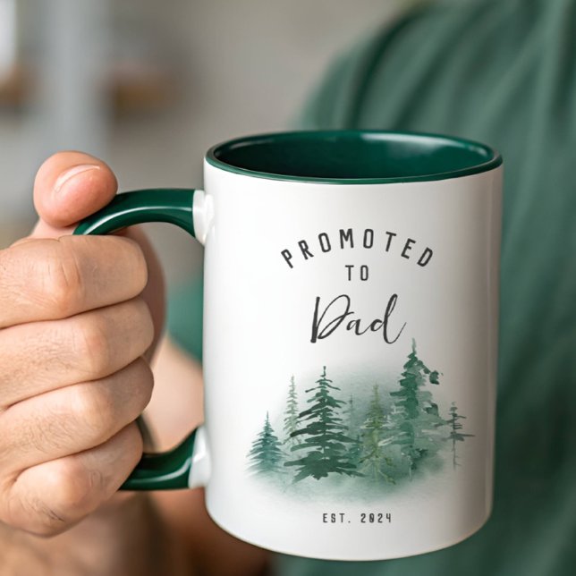 Mug Promotion au rang de papa année estimée. (Créateur téléchargé)