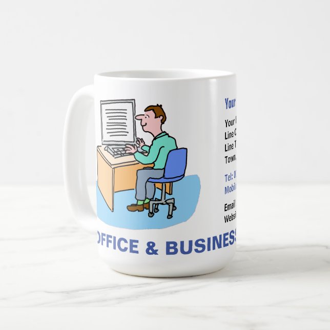Mug Promotion de bureau et d'entreprise (Devant gauche)