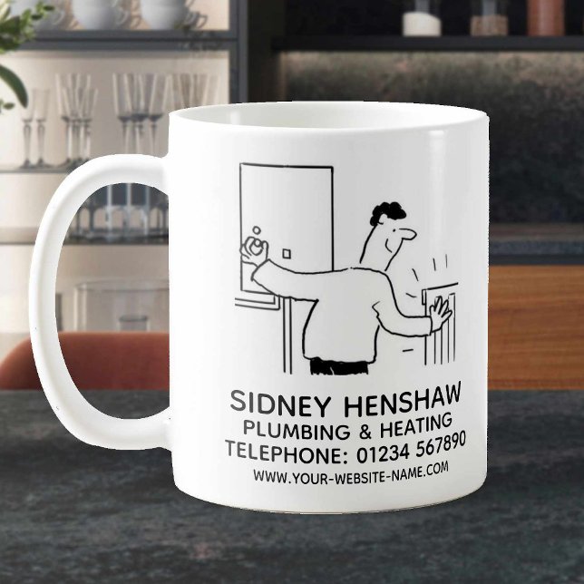 Mug Promotion de la plomberie et du chauffage (Créateur téléchargé)