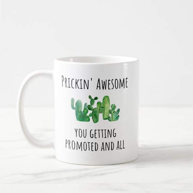 Mug Promotion de l'emploi Nouveau poste Félicitations  (Gauche)