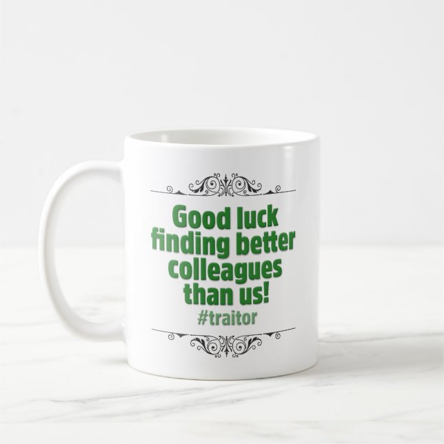 Mug Promotion ou adieu drôle et sarcastique de (Gauche)