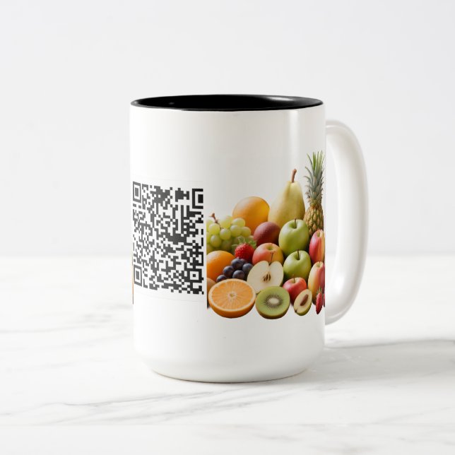 Mug promotionnel d'entreprise avec code-barres per (Devant droit)