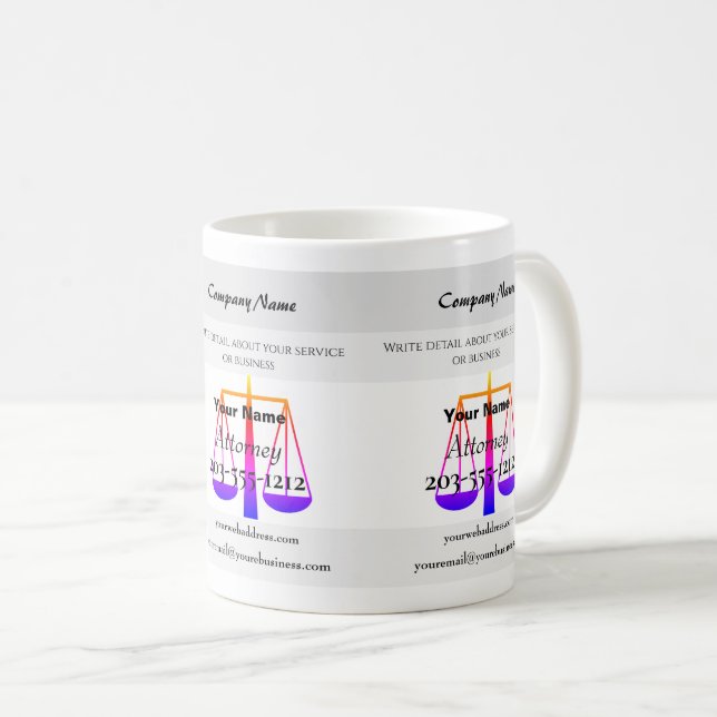 Mug promotionnel pour avocat - HAMbyWG (Devant droit)