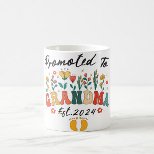 Mug Promu à Grand-mère est. 2024 Grand-parents BabyMug