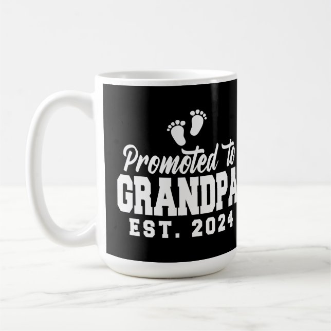 Mug Promu à grand-père 2024 Nouvelle Grossesse grand-p (Gauche)