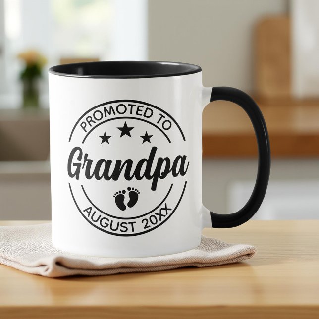 Mug Promu à grand-père Faire-part de grossesse personn (Créateur téléchargé)
