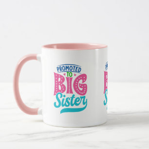 Mug Promu À Grande Soeur, Nouveau Bébé Grande Soeur Ré