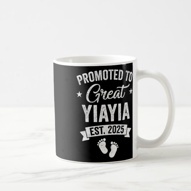 Mug Promu À Great Yiayia Est 2025 Grossesse Announ (Droite)