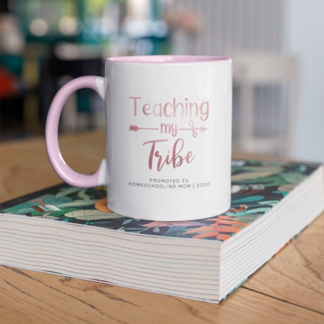 Mug Promu à la mère à l'école à domicile | Or Rose (Créateur téléchargé)