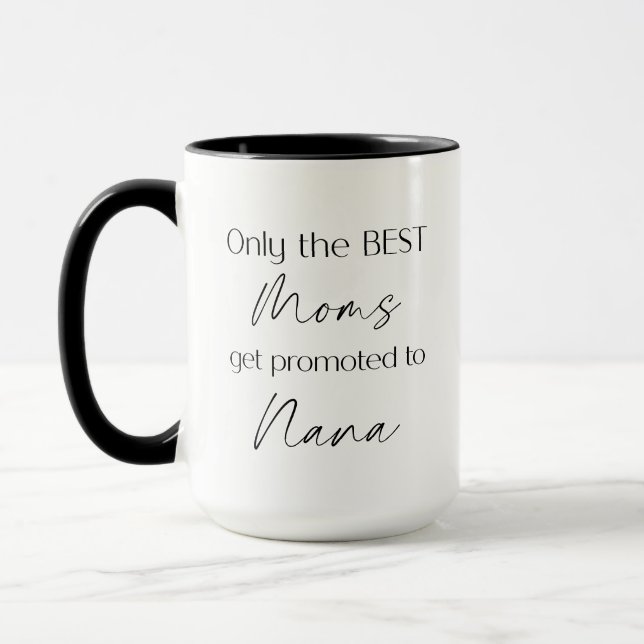 Mug Promu à Nana | Cadeau grand-mère | Nouveau grand-m (Gauche)