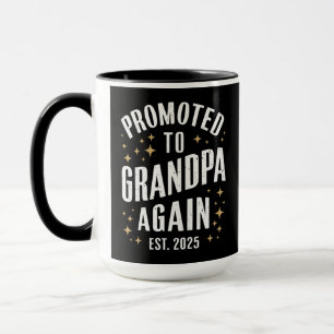 Mug Promu à nouveau grand-père 2025 Bientôt grand-père