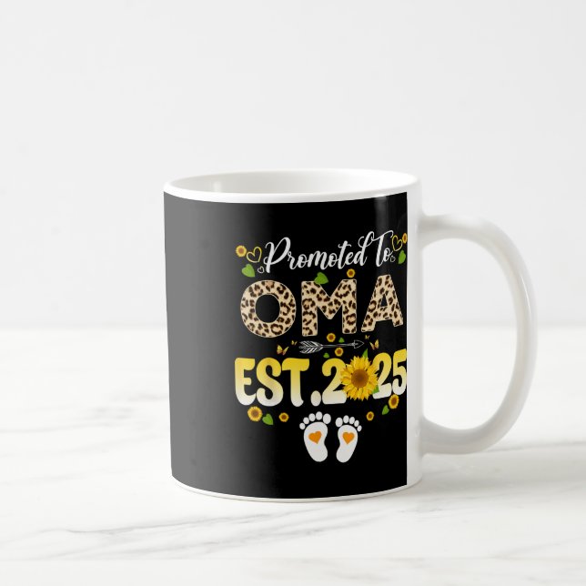 Mug Promu À Oma Est 2025 Fête Des Mères Nouveau Oma 1 (Droite)