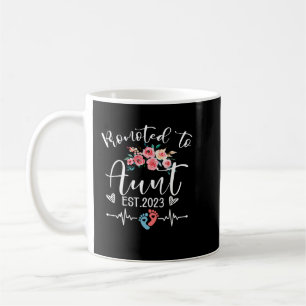 Mug Promu À Tante Est. 2023 Grossesse Florale
