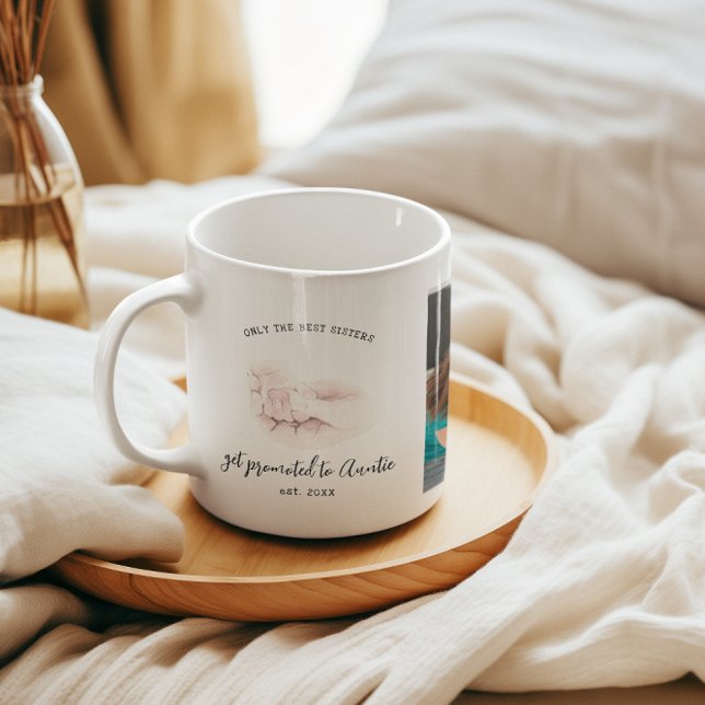 Mug Promu à Tante | Photo personnalisée (Créateur téléchargé)