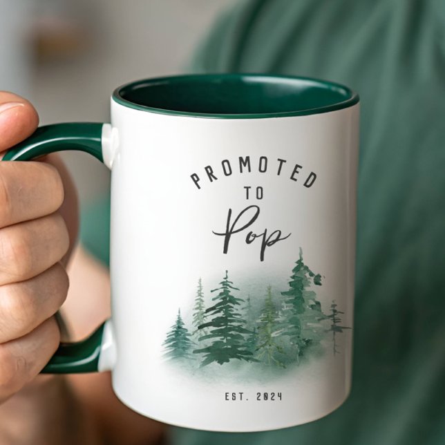 Mug Promu au rang de grand-père de l'année (Créateur téléchargé)