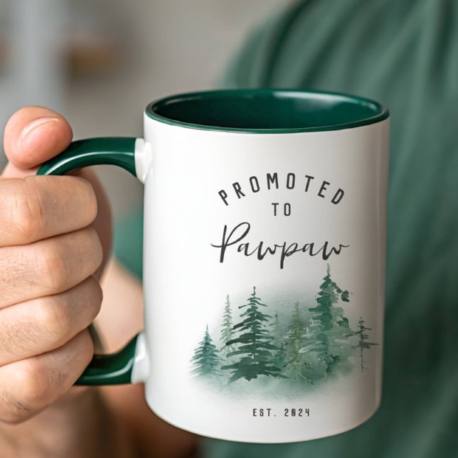 Mug Promu au rang de Papy Année Est. (Créateur téléchargé)