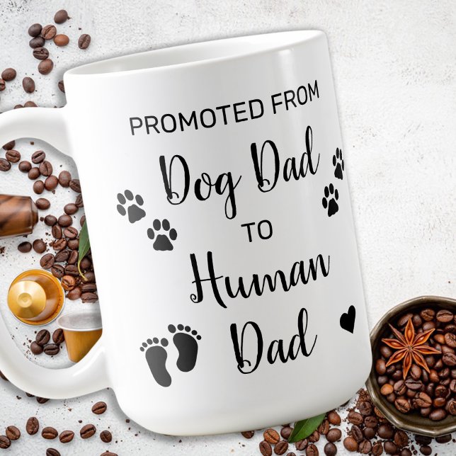 Mug Promu Chien Papa À Homme Papa Grossesse Révélation (Créateur téléchargé)