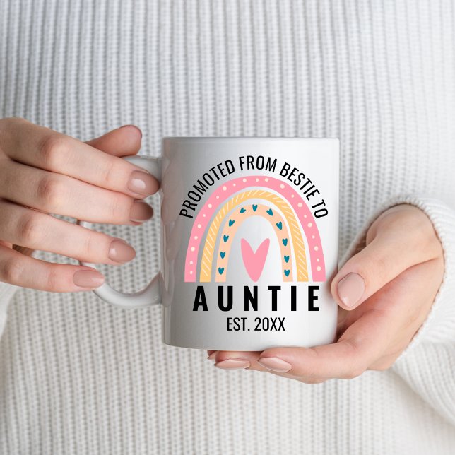 Mug Promu De Bestie À Tante Nouvelle Tante À Être (Créateur téléchargé)