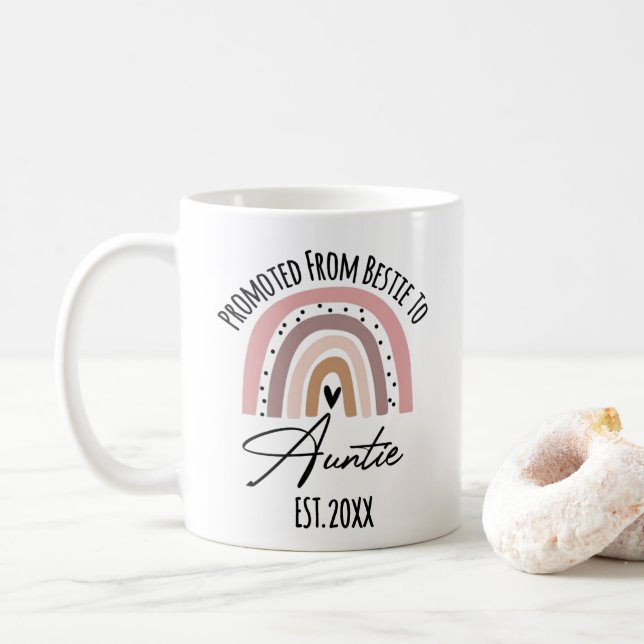 Mug Promu De Bestie À Tante, Tante À Être Cadeau (Avec donut)