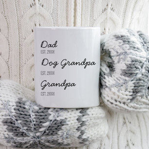 Mug Promu Du Grand-Parent De Chien Au Nouveau Grand-Pè