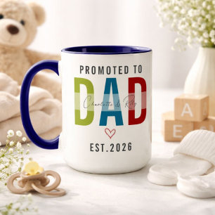 Mug Promu Papa Photo Personnalisé Premier Père