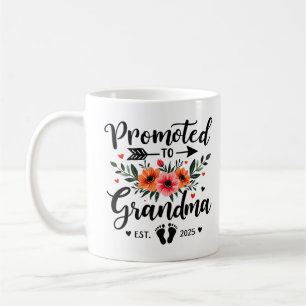 Mug Promue Grand-mère Établie 2025 Floral Nouvelle Gra