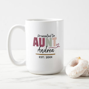 Mug Promue tante en 2026 Cadeau personnalisé mignon