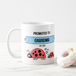 Mug Promus en grands-mères coccinelles bleues