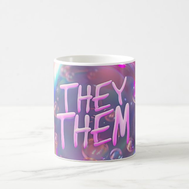 Mug Prononononononononononounes Eux/Eux Art numérique (Centre)