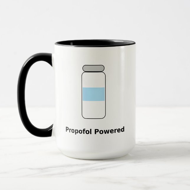 Mug Propofol Propulsé – Humour d'anesthésiste Drôle (Gauche)
