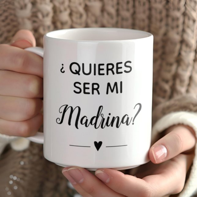 Mug Proposition Quieres Ser Mi Madrina Godmère (Créateur téléchargé)