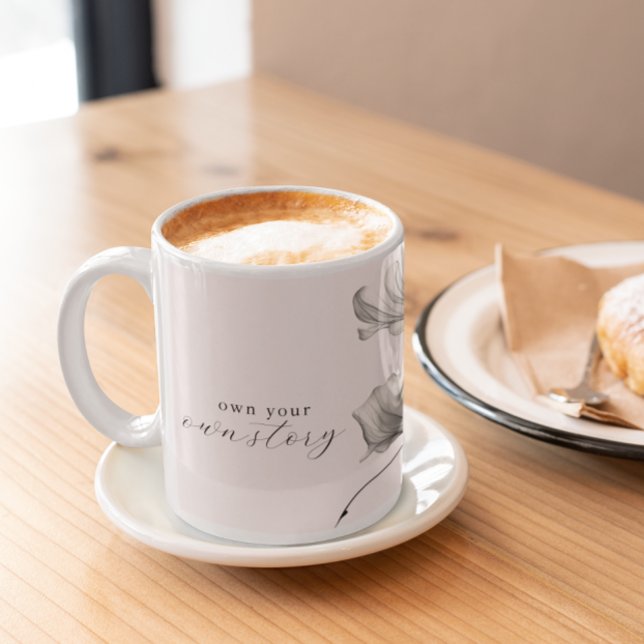 Mug Propre À Vous | Pétales de fleurs | Motivation (Créateur téléchargé)