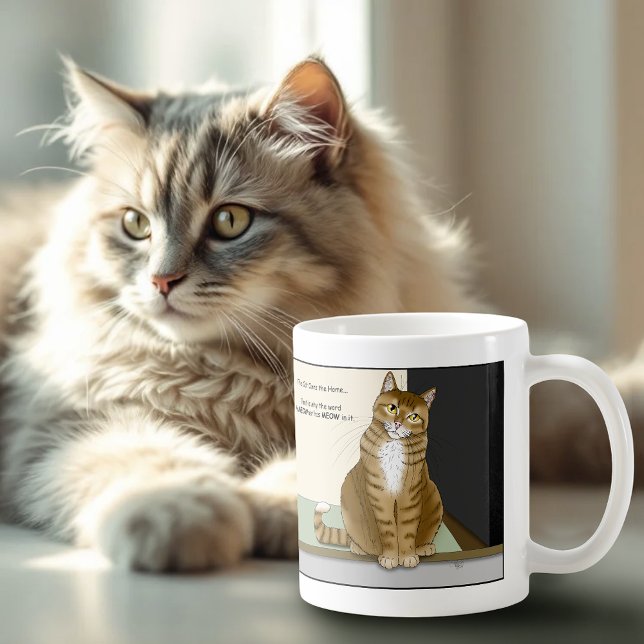 Mug Propriétaire chat tigré orange drôle de chat (Créateur téléchargé)