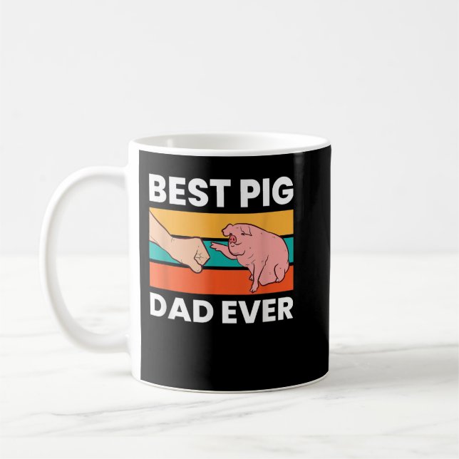 Mug Propriétaire de porc meilleur père de porc jamais  (Gauche)