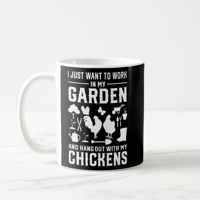 Mug Propriétaire de poulets Jardinage Homestead Garden (Gauche)